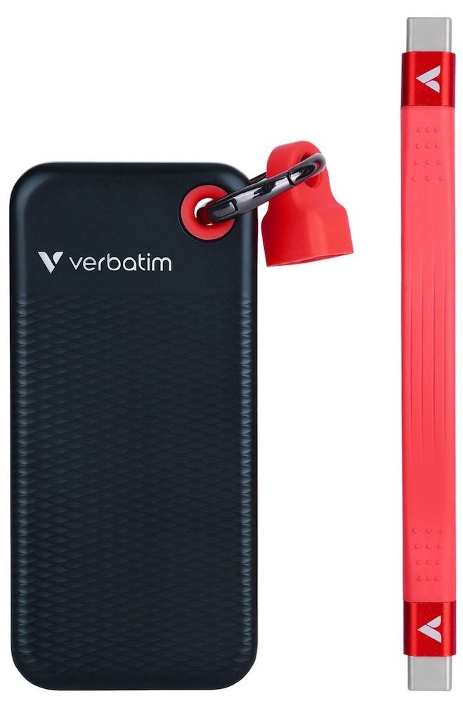 Внешний SSD Verbatim Pocket 512GB Black/Red