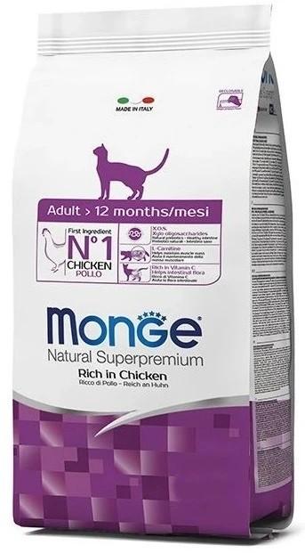 Hrana uscata pentru pisici Monge Adult Rich in Chicken 1.5kg