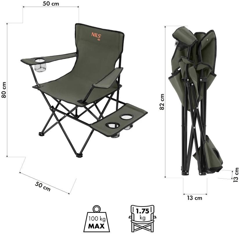 Складной стул Nils Camp NC3301
