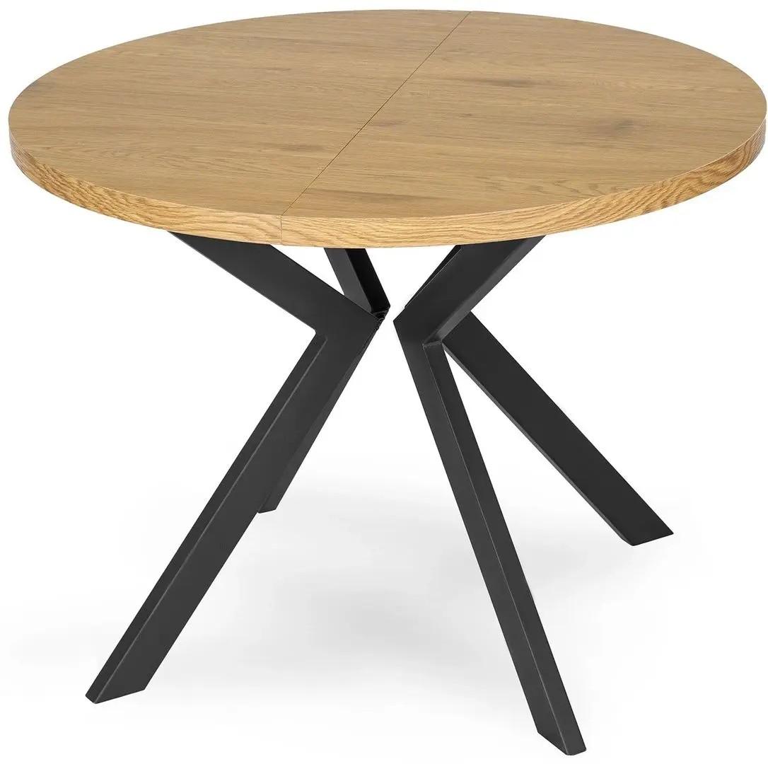 Стол Mebel Elite Lukas 250 Золотой дуб (Бежевый)/Черный