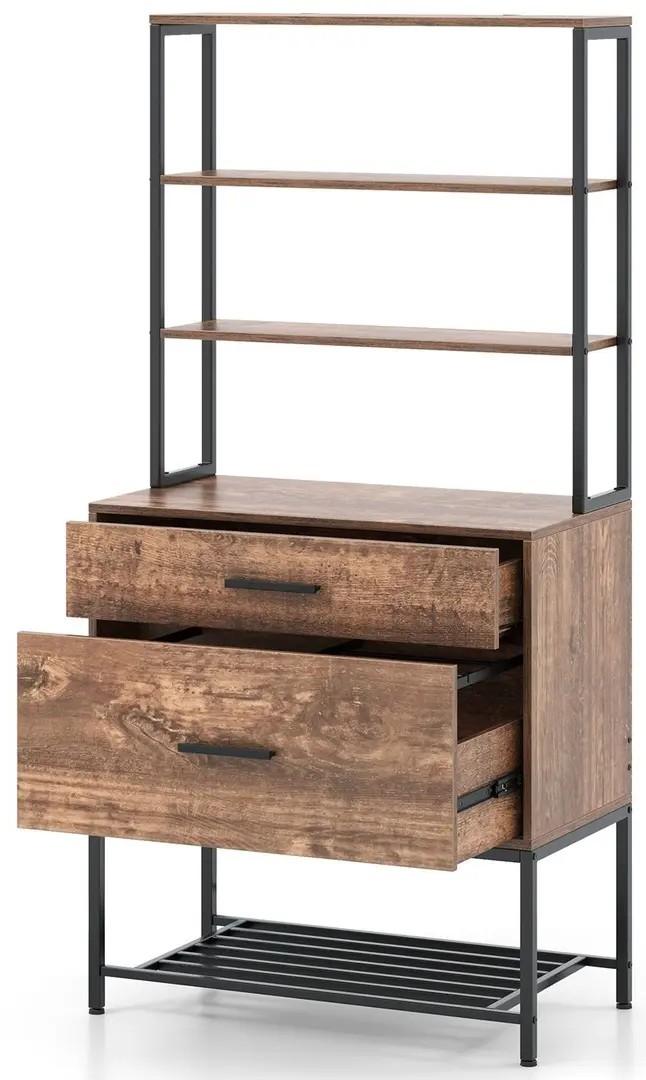 Etajera Costway CB10569CF Rustic Brown