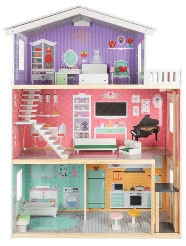 Кукольный домик Kruzzel Large Dollhouse Multicolor