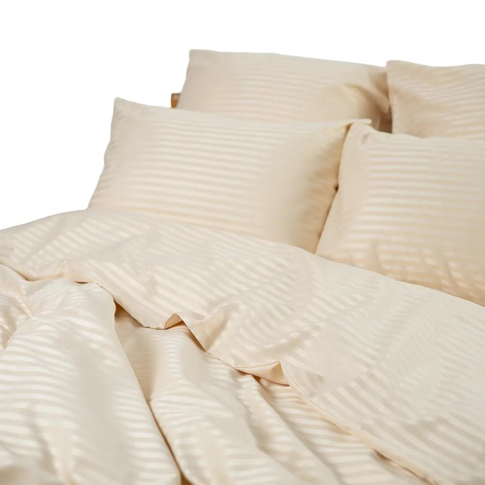 Albituri de pat TEP Stripe Satin 200x220 cm Champagne