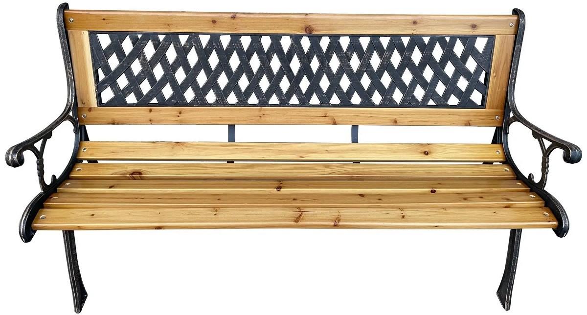 Садовая скамейка Akord Mirt 125cm Natural/Black