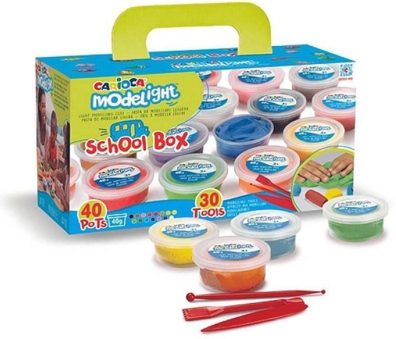 Набор игрушек CARIOCA Modelight School Box 40