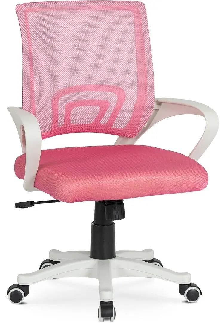 Fotoliu de birou Mebel Elite Nate Pink/White