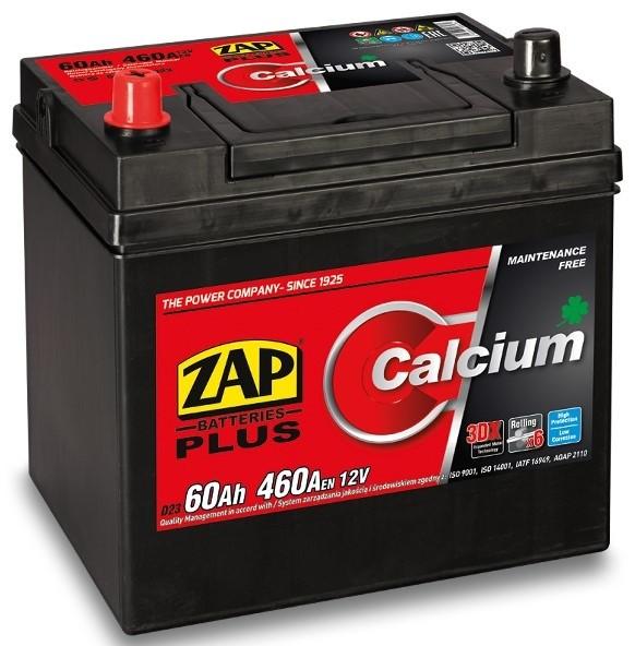 Аккумулятор ZAP 60 Ah Plus Japan Cars +левый