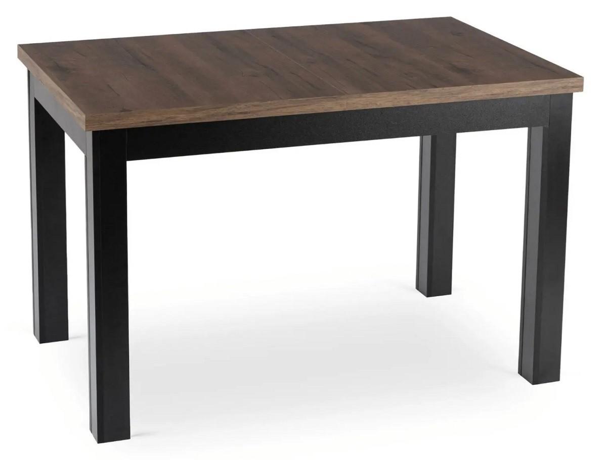 Стол Mebel Elite Skubi 120/160 Орех (Коричневый)/Черный