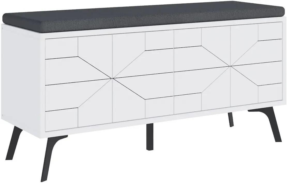 Обувница Mirage Meble Dune 170x55x35 Белый