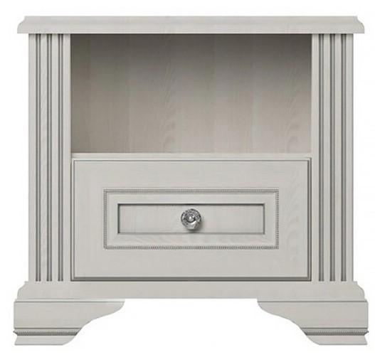 Noptiera de lux Yasen White 1S Pin Argintiu
