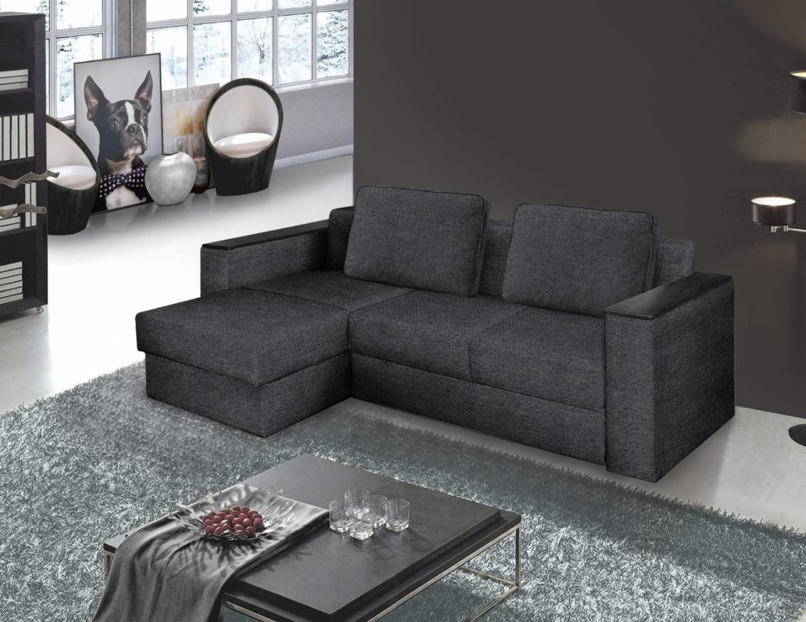 Canapea coltar Modern Soft Alaska 10 Left Gri Inchis