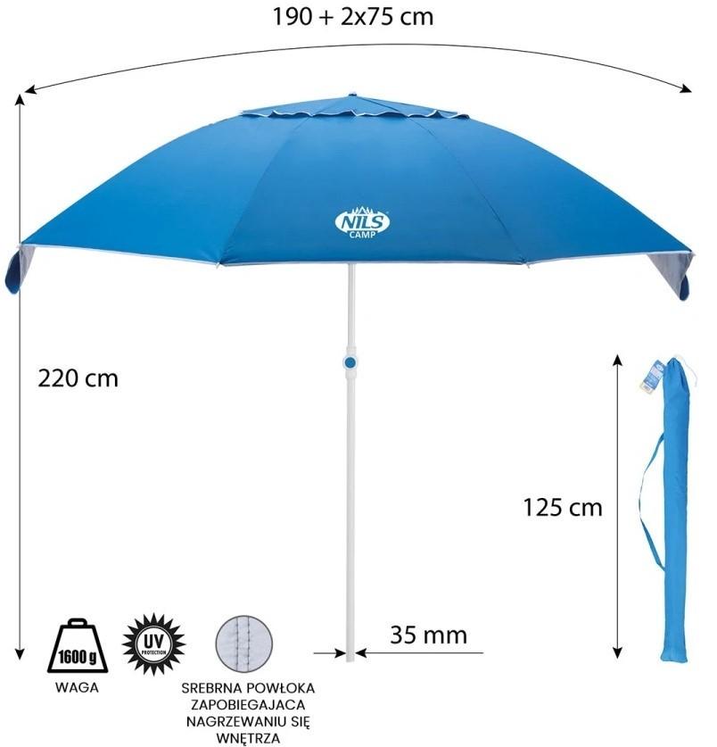 Зонт от солнца Nils Camp NC7822 Blue