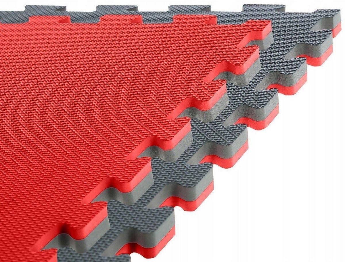 Saltea sportivă VLM Puzzle 1x1 m Grey/Red