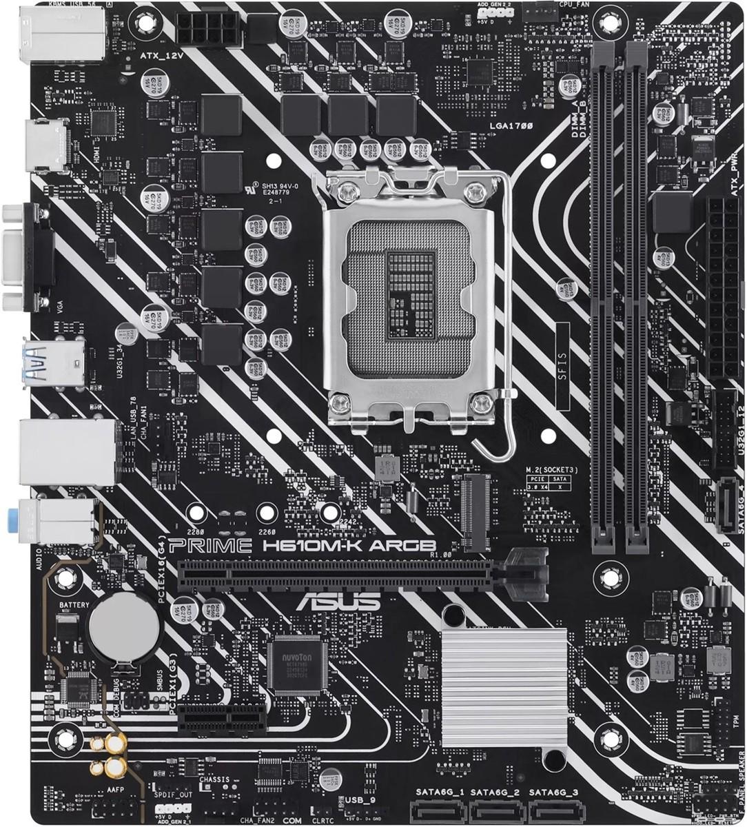 Материнская плата Asus PRIME H610M-K ARGB