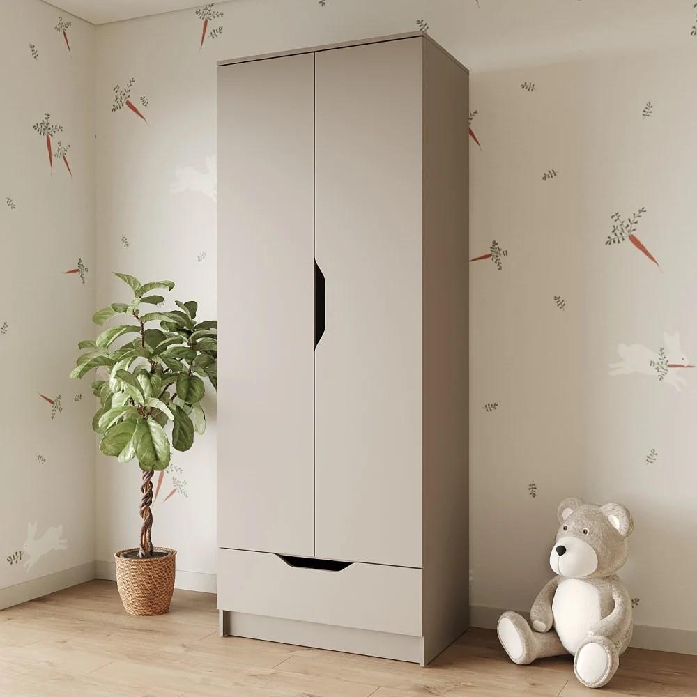 Dulap MBS Lilu 2D1S (80x50x210 cm) Cașemir