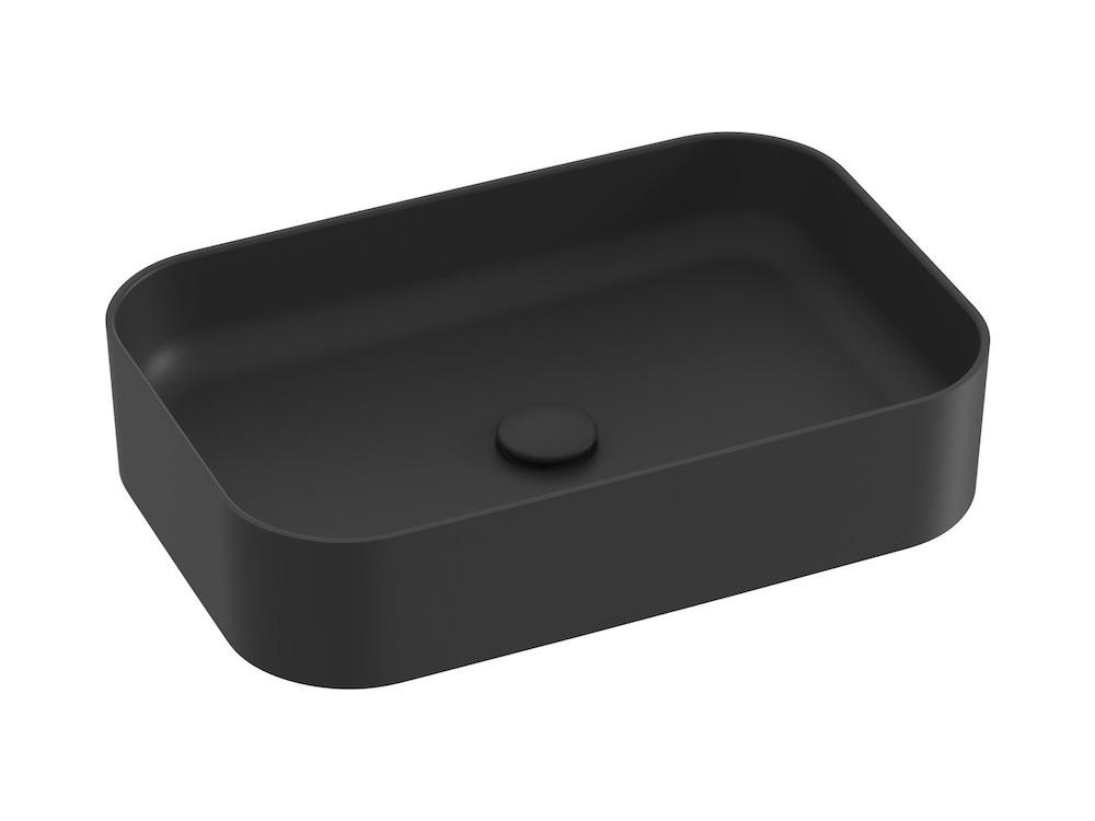 Умывальник Ravak Ceramic Slim R Matt Black (XJX0D155001)
