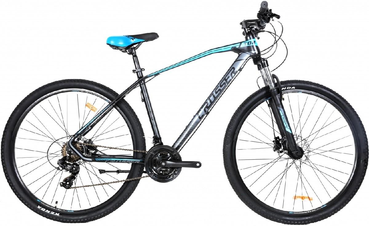 Горный велосипед Crosser T02 29/19 21S Shimano+Logan Hidraulic Black/Blue