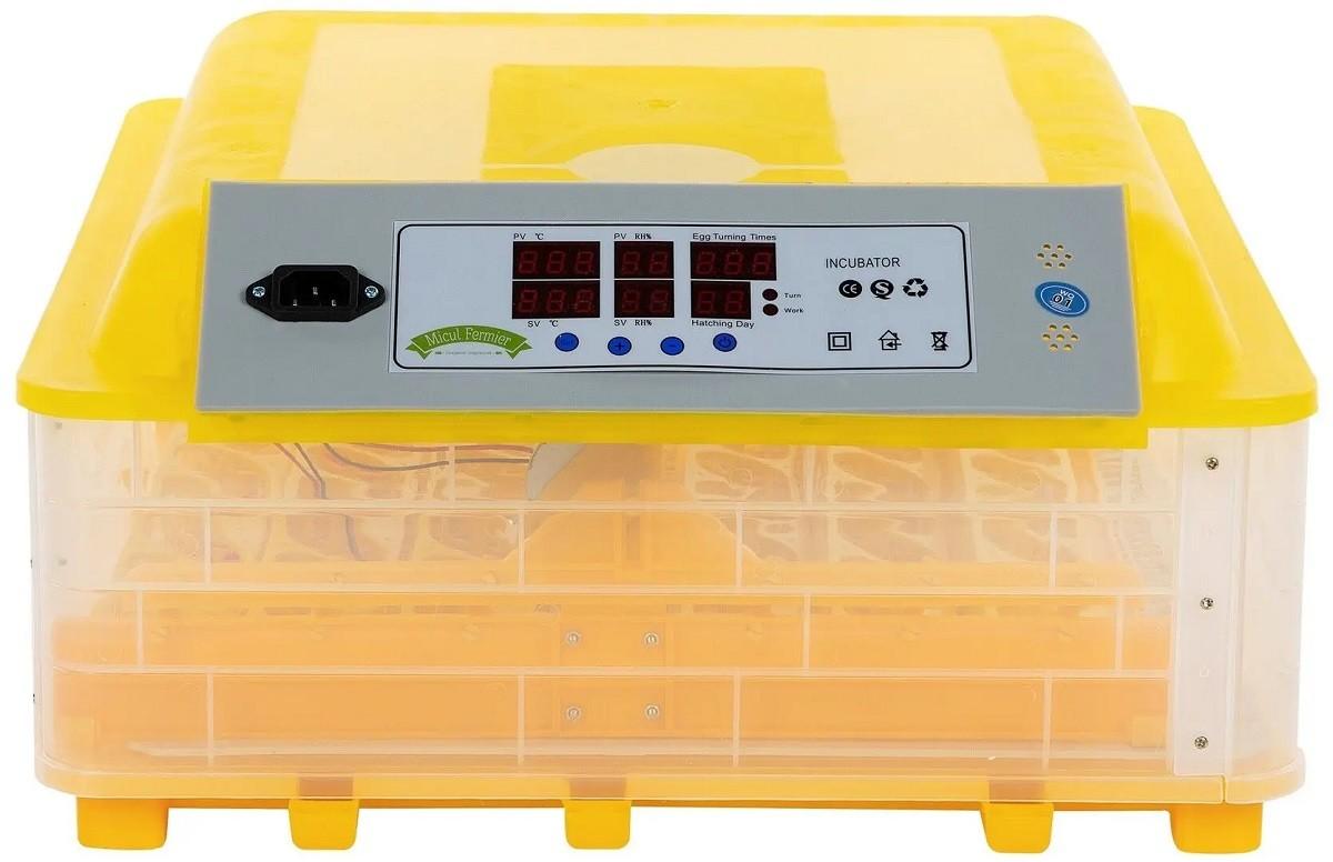 Инкубатор Micul Fermier Автомат 48 куриных яиц 132 перепелиных яиц (GF-1257)