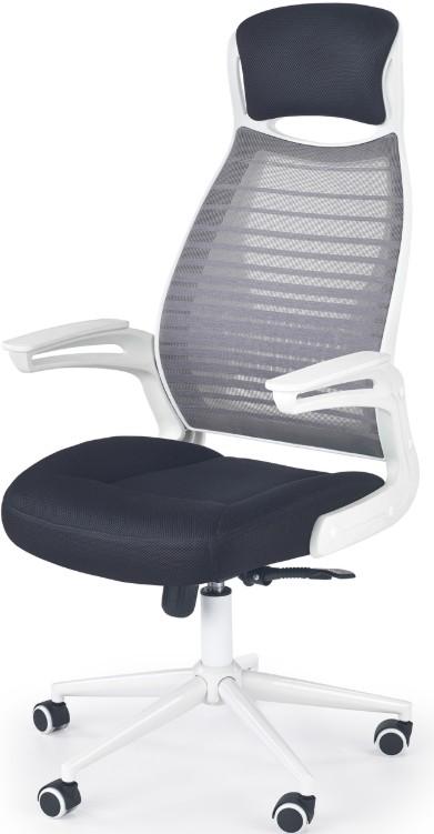 Fotoliu de birou Halmar Franklin Black/White/Gray