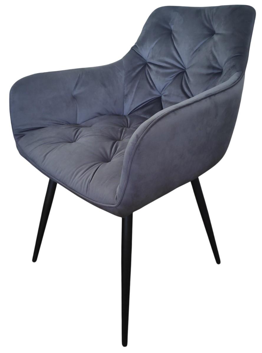 Стул Kroll DC2-005 LUX Velur Grey(Серый)/Grey(Серый)