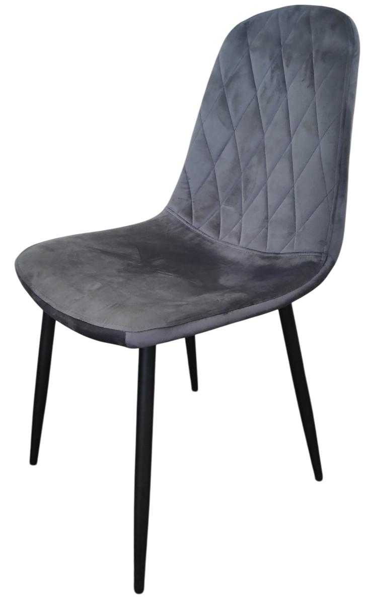 Стул Kroll DC2-006 Velur Grey(Серый)/Grey(Серый)