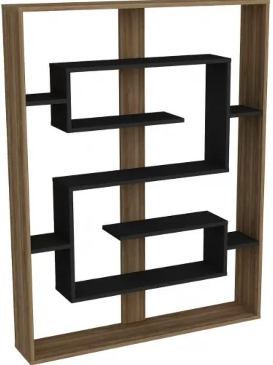 Etajera Trendy Esteban Nuc (Maro)/Negru