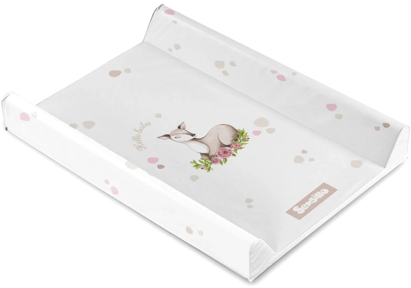 Пеленальный матрасик Sensillo Pastel Doe 70x50x9.5 см