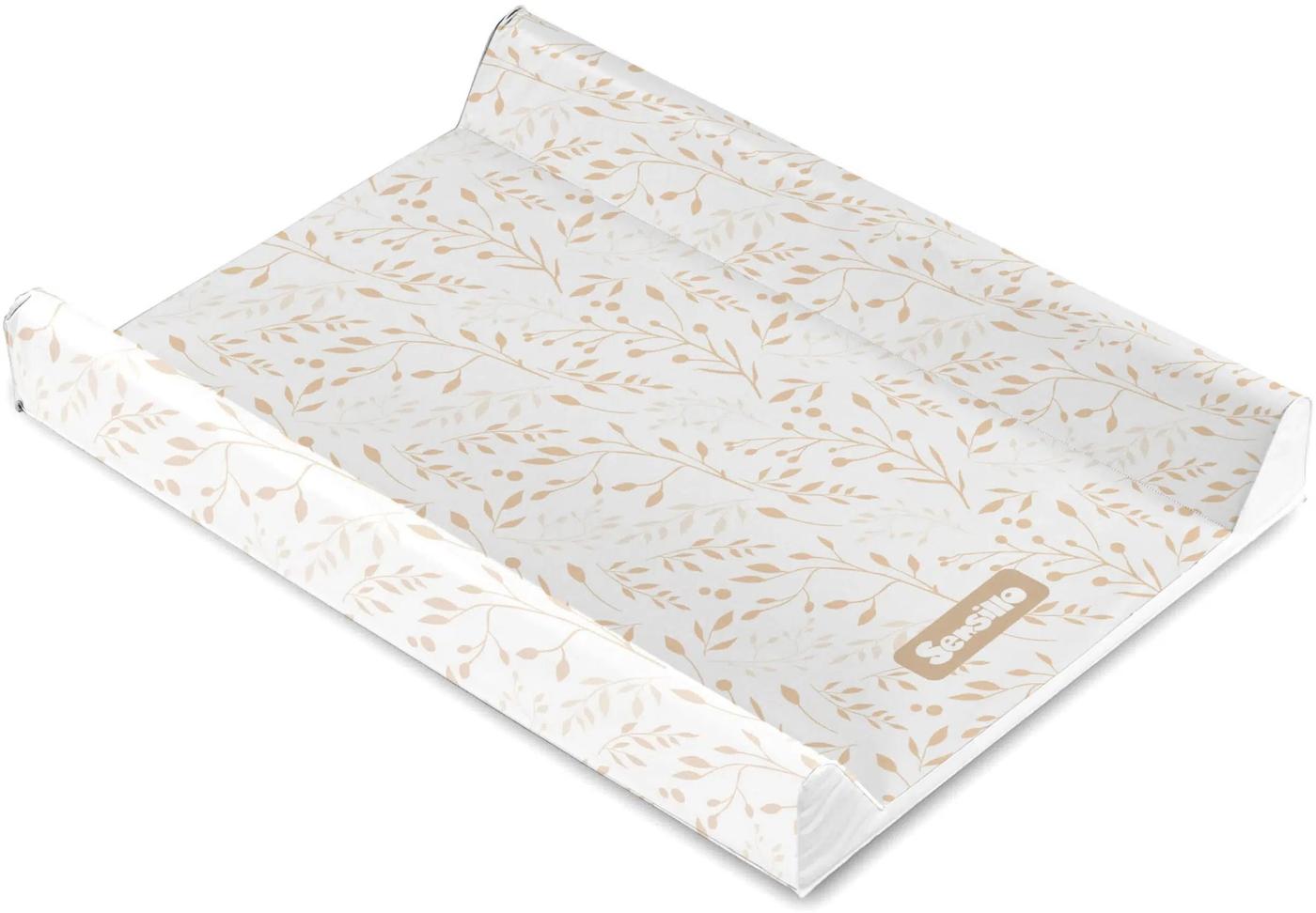 Пеленальный матрасик Sensillo Beige Leaf 70x50x9.5 см