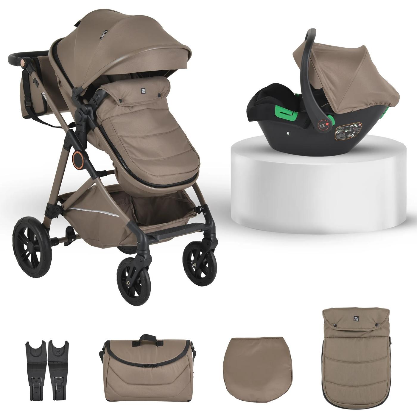 Коляска 3 в 1 Moni Lara Beige