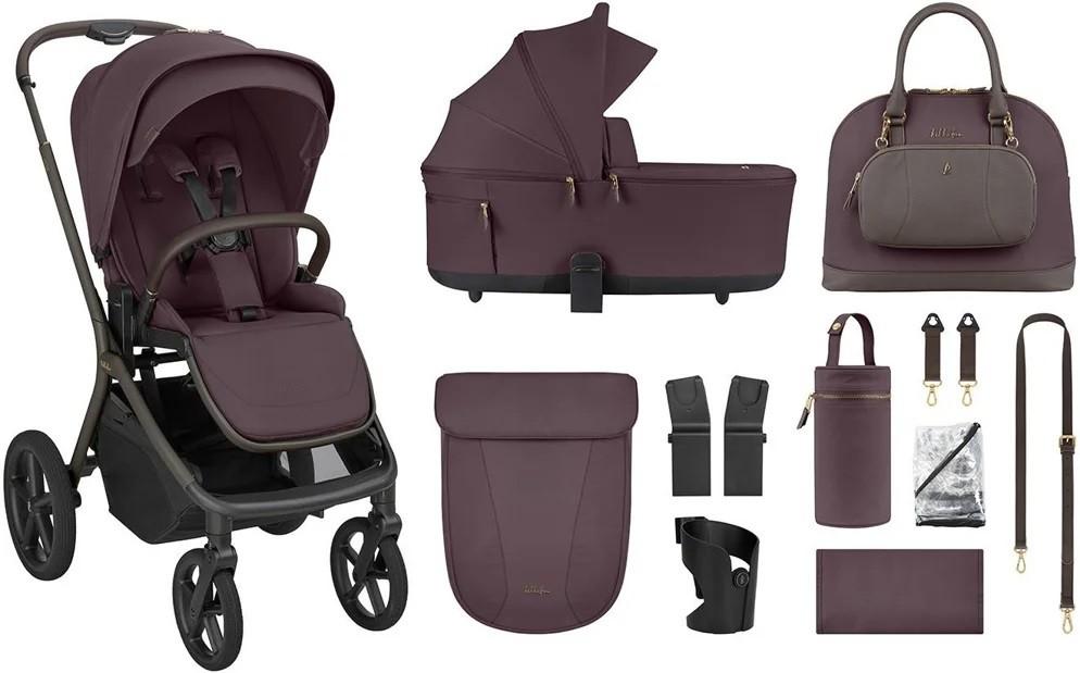 Carucior 2 in 1 Kikka Boo Goya Platinum Merlot