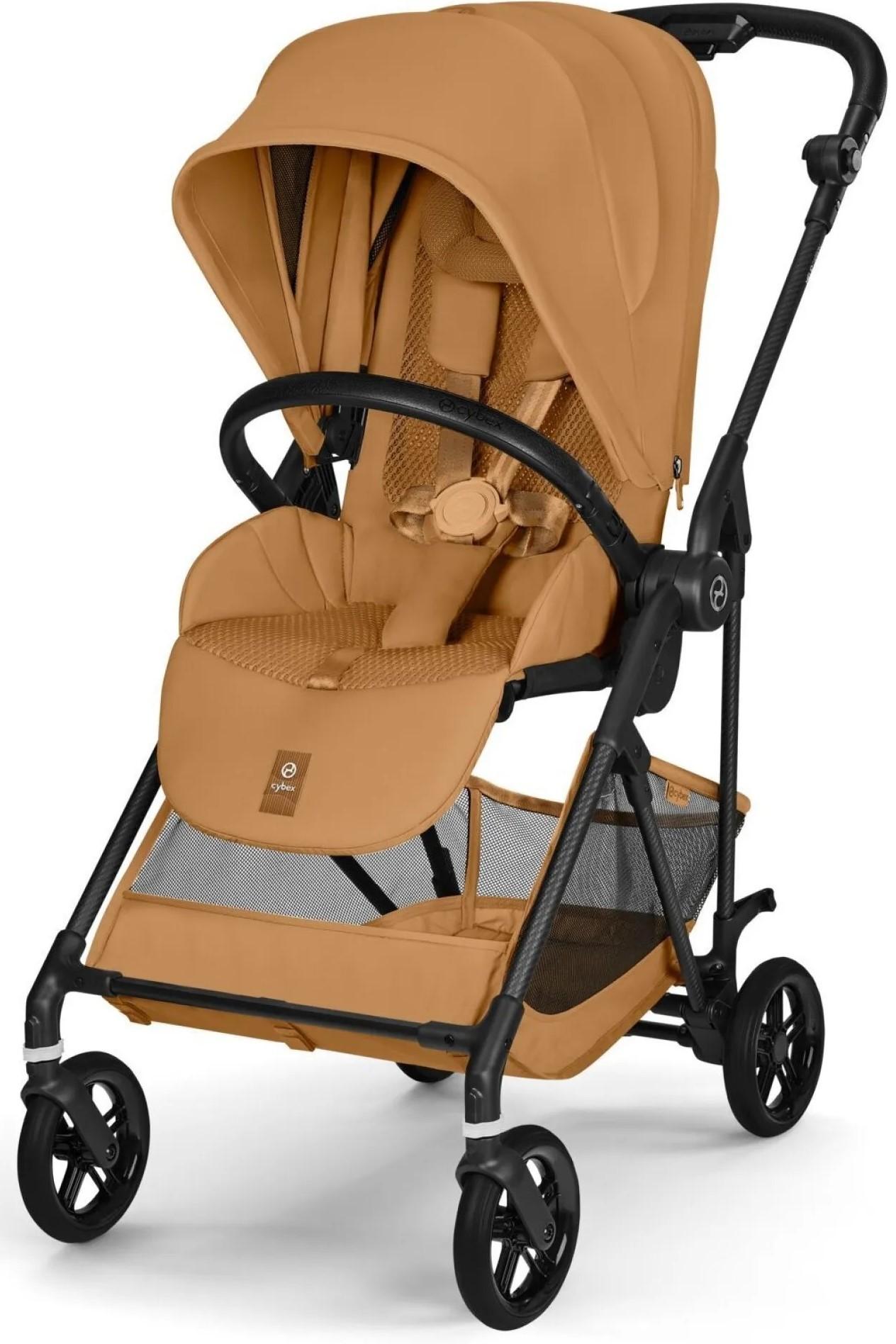 Прогулочная коляска Cybex Melio Carbon Cinnamon Yellow