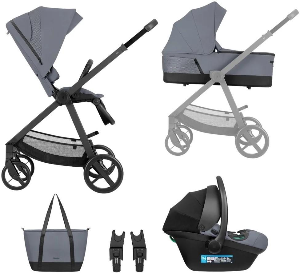 Коляска 3 в 1 Kikka Boo Mia Grey 2026