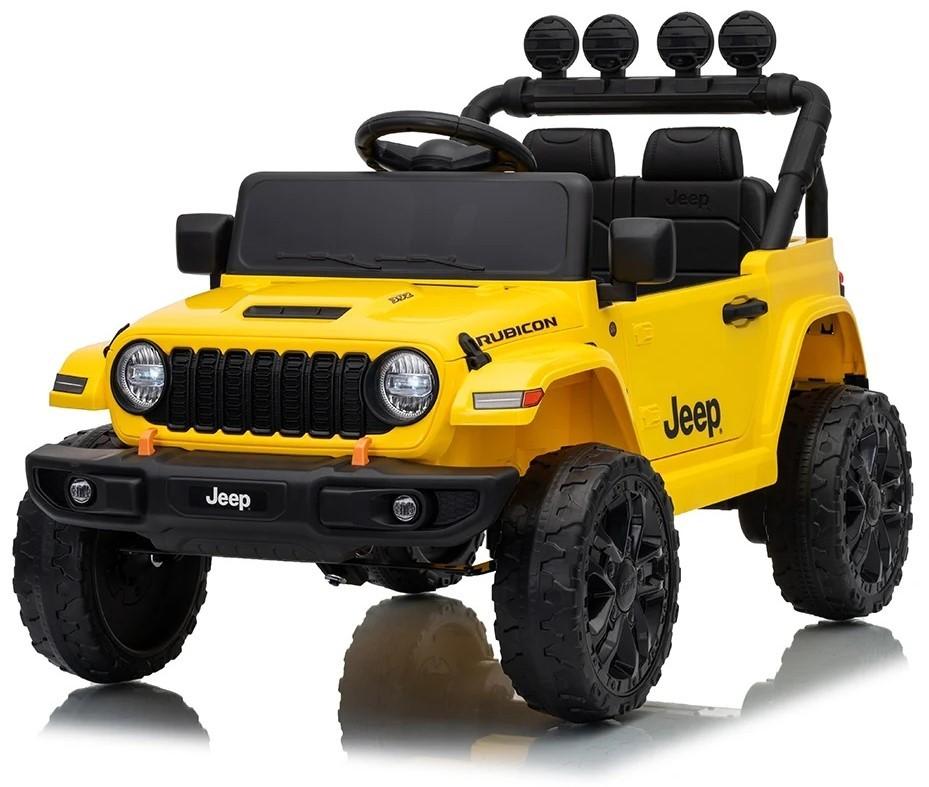 Maşină electrică Dake Jeep Wrangler Rubicon Yellow (JWR558/5)