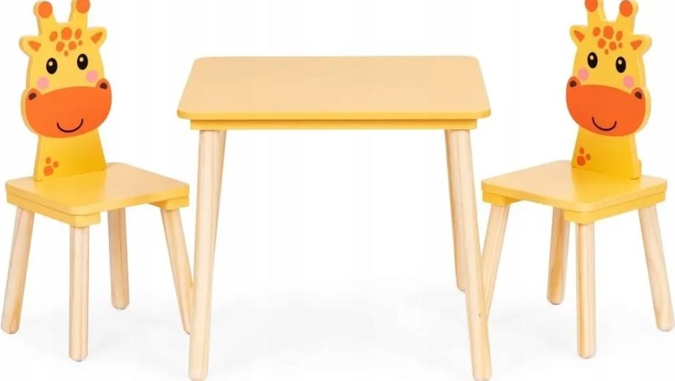 Письменный стол Ecotoys 6162 Yellow/Natural