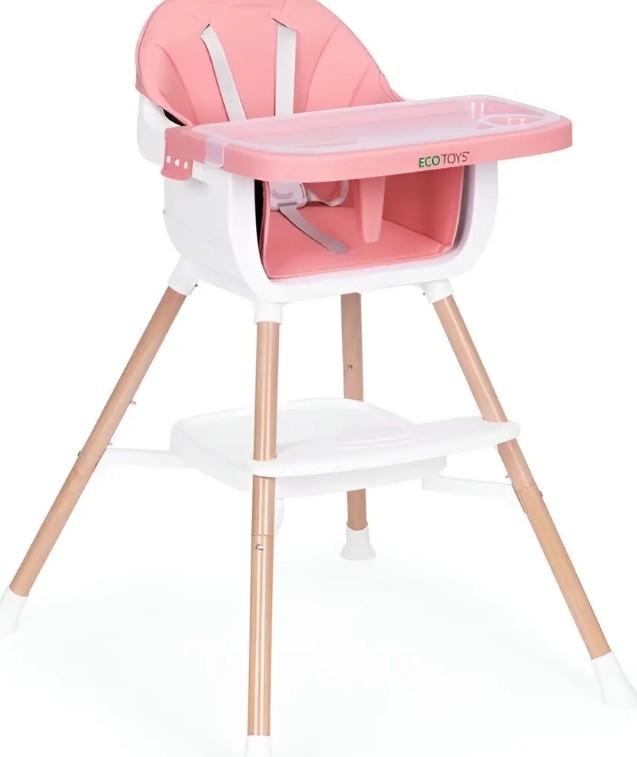 Стул трансформер для кормления Ecotoys HC508 Pink
