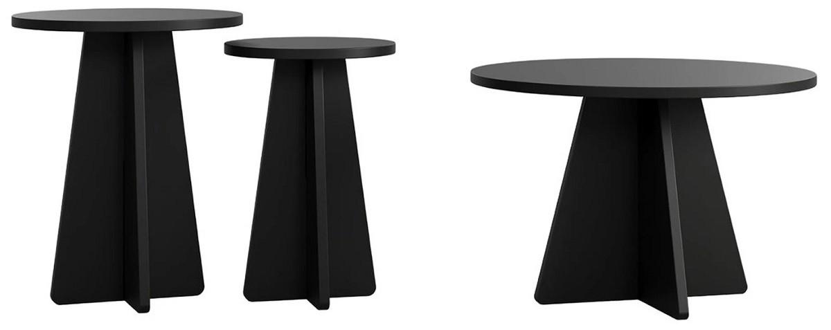 Masuta de cafea, reviste Trendy Ciuperca 3 Negru
