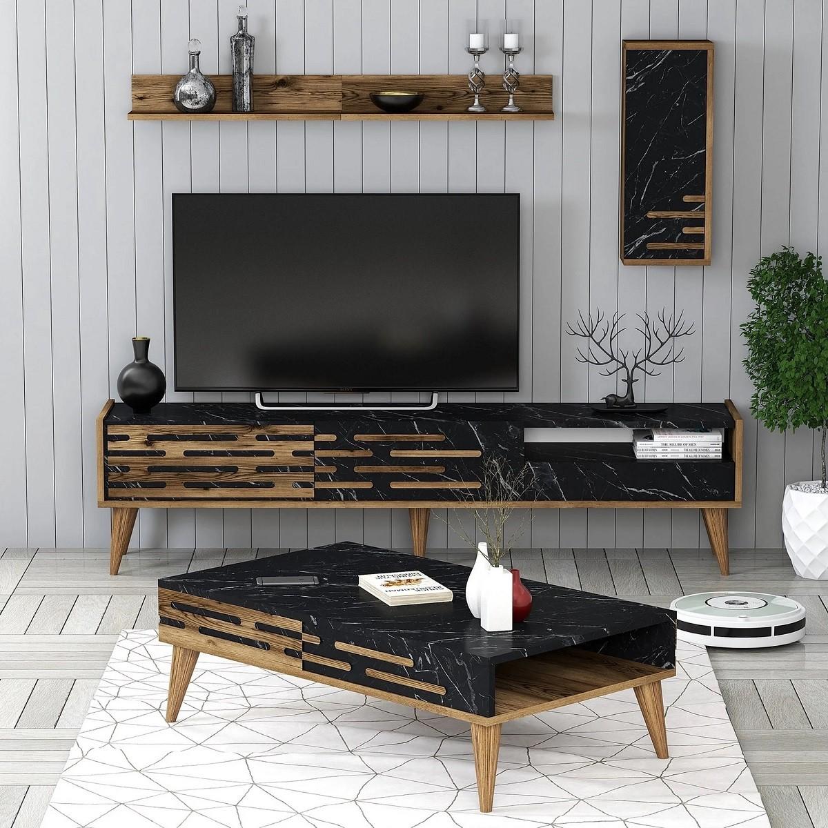 Living Trendy Valensiya Nuc (Maro)/Marmura Neagra