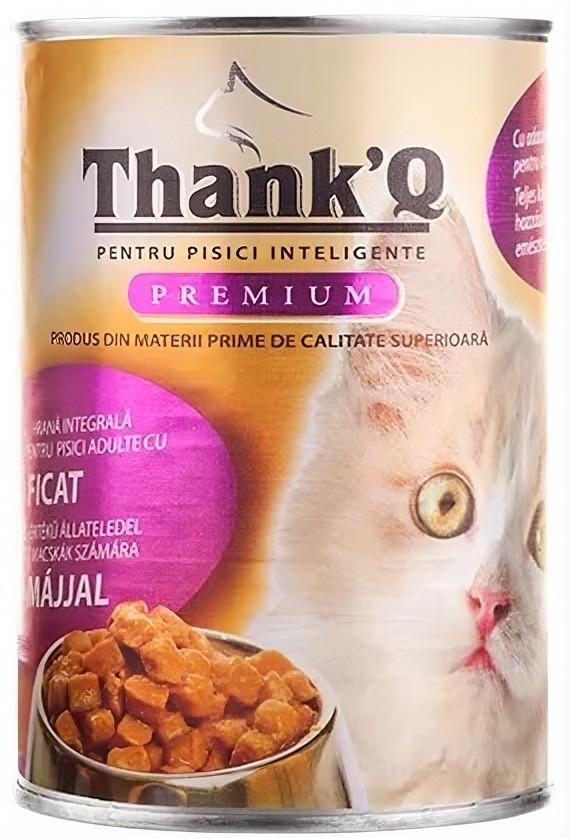Влажный корм для кошек Thank’Q Premium Печень 415g
