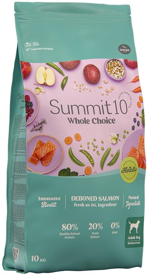 Сухой корм для собак Summit 10 Whole choice Adult fresh salmon 2kg
