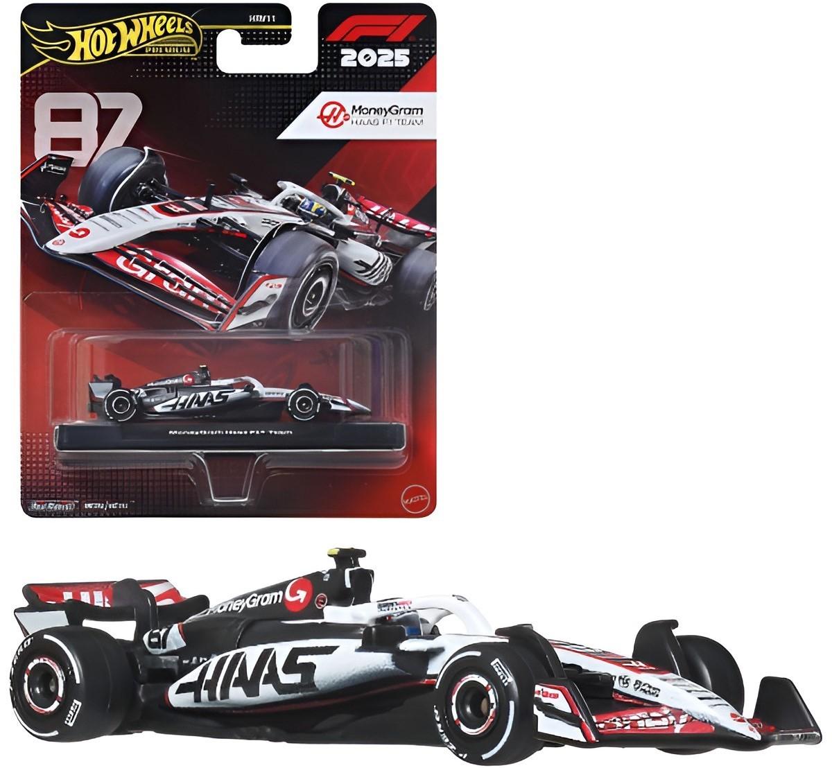 Игрушечная машина Hot Wheels Premium Haas: Oliver Bearman (JKD90)