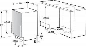 Masina de spalat vase incorporabilă Gorenje GV 520E11