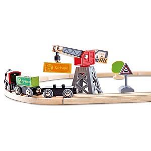 Jucarie interactiva Hape Cargo delivery loop