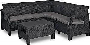 Set mobila de gradina Keter Corfu Relax Set Graphite/Gray