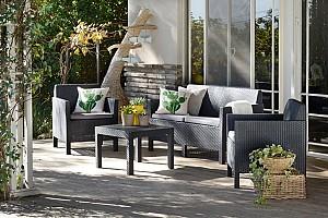 Set mobila de gradina Keter Orlando Set Graphite/Gray