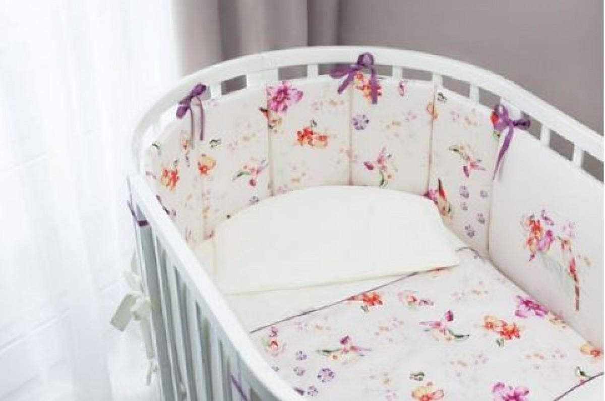 Lenjerie de pat Perina Acuarelă Oval (АО6-125х75) White