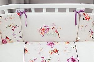 Lenjerie de pat Perina Acuarelă Oval (АО6-125х75) White