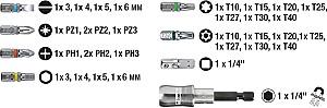 Set de surubelnite KWB K118470 (32 buc)