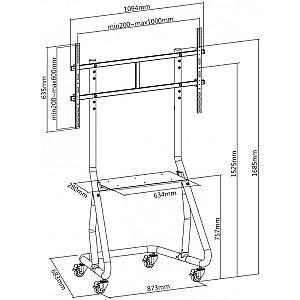 Suport pentru televizor Reflecta 105P-Shelf