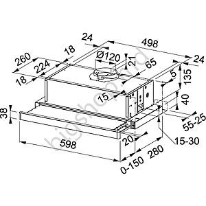 Hota Franke Smart Pull Out  FSM 601 BK GL