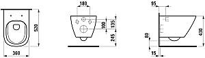 Vas WC Laufen Lua Rimless (H8660800000001)
